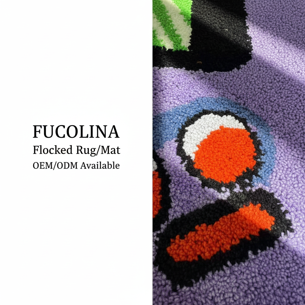 FUCOLINA Game Boy Flocked Rug - Pixel Craftsmanship