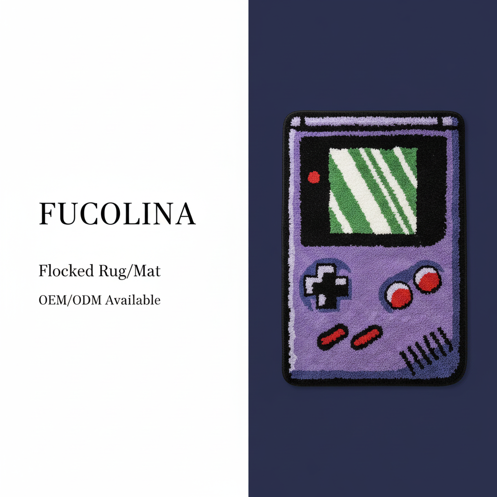 FUCOLINA Game Boy Flocked Rug - Product Shot