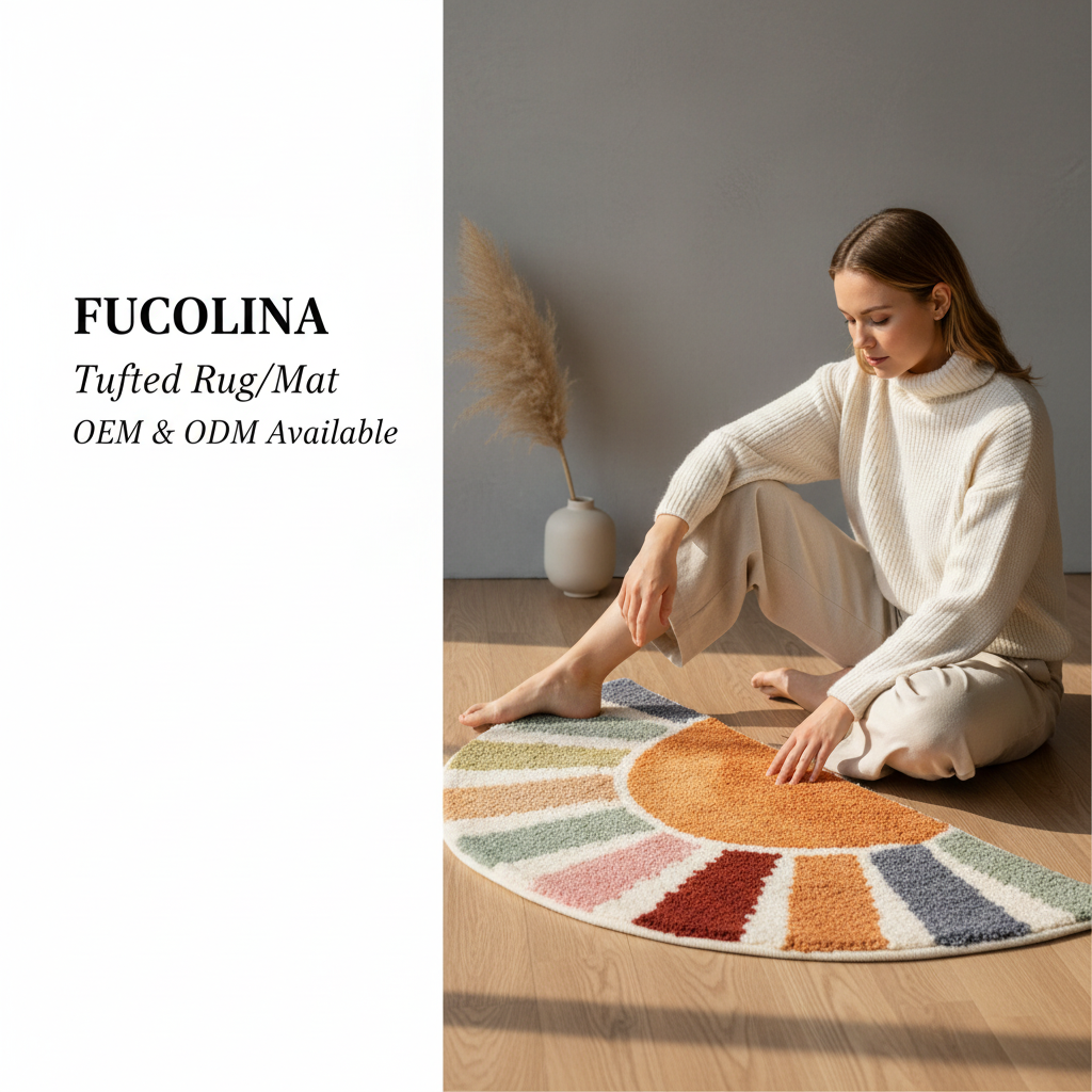 FUCOLINA Lifestyle Editorial - Fan-Shaped Rug New