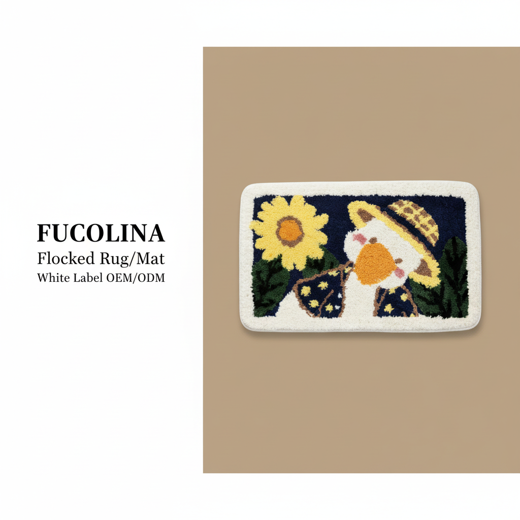 FUCOLINA Sunflower Duck Mat Product Hero - Exact Reference