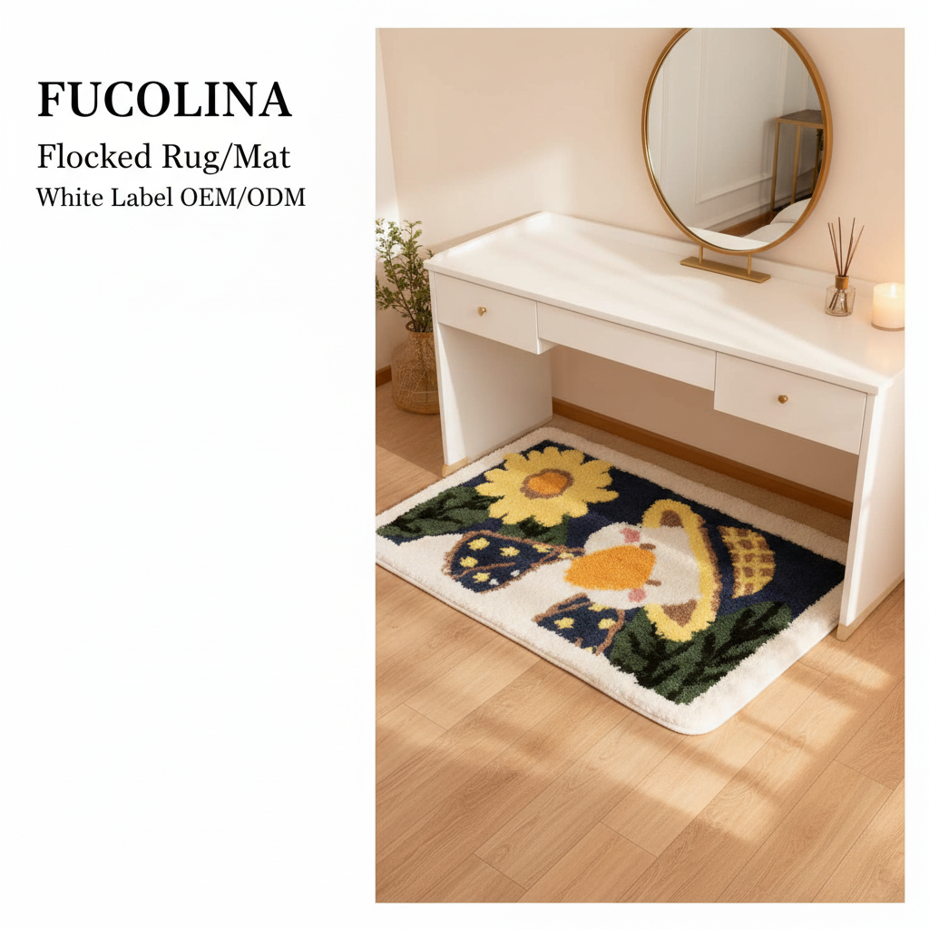 FUCOLINA Sunflower Duck Mat Vanity Scene - Refined