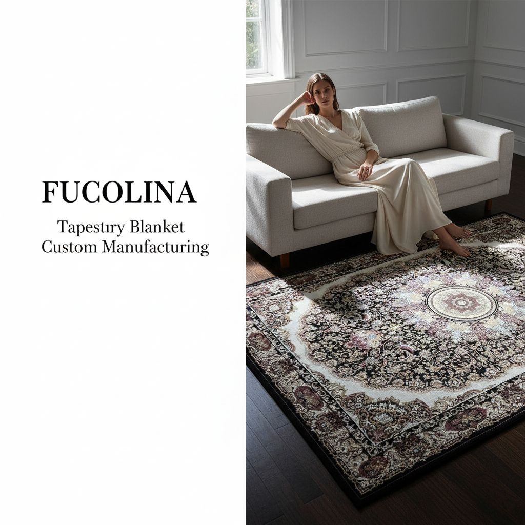 FUCOLINA Tapestry Carpet - Lifestyle with Model