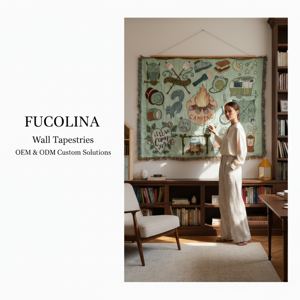 FUCOLINA Wall Tapestries — Model Editorial Revised