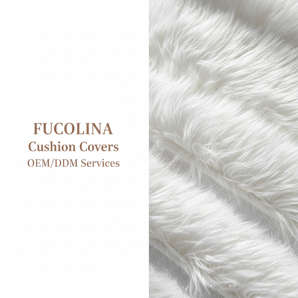 FUCOLINA White Fur Cushion Detail