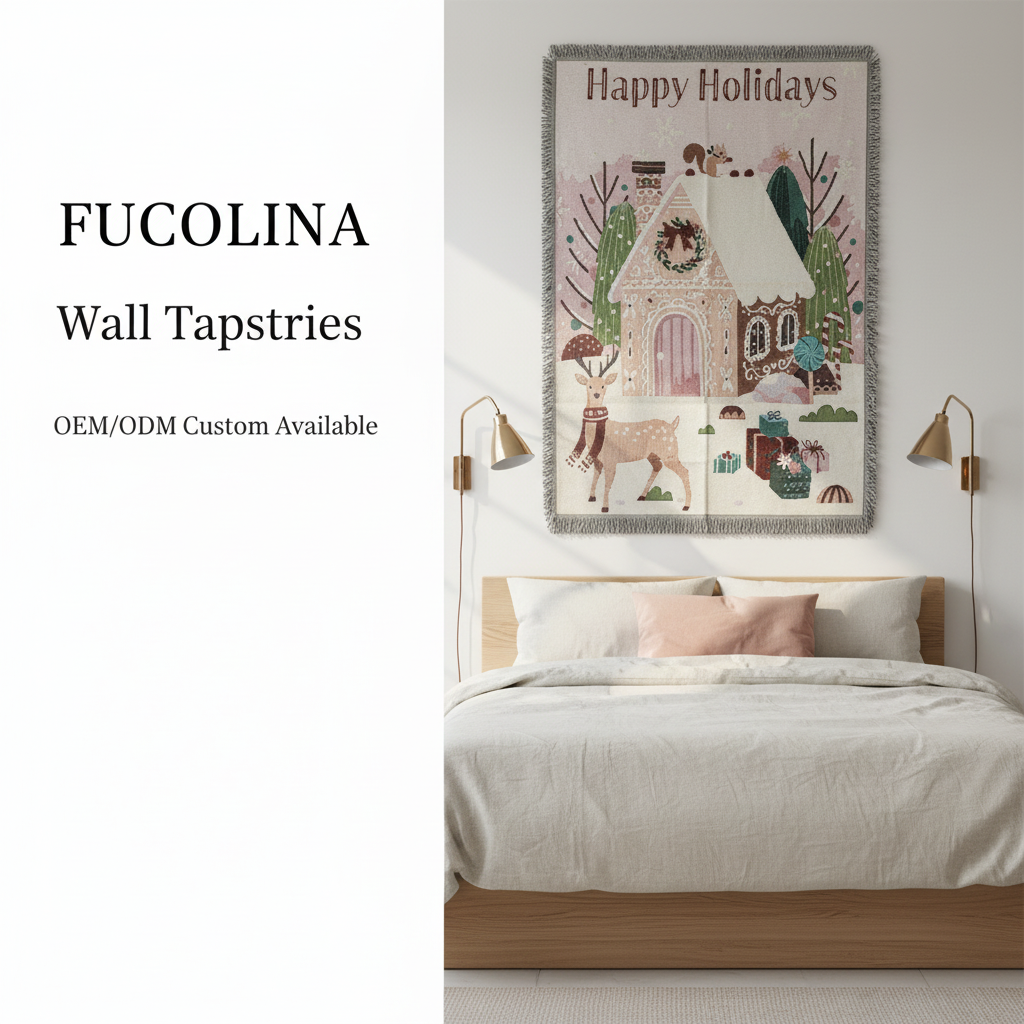 Holiday Tapestry Bedroom Scene