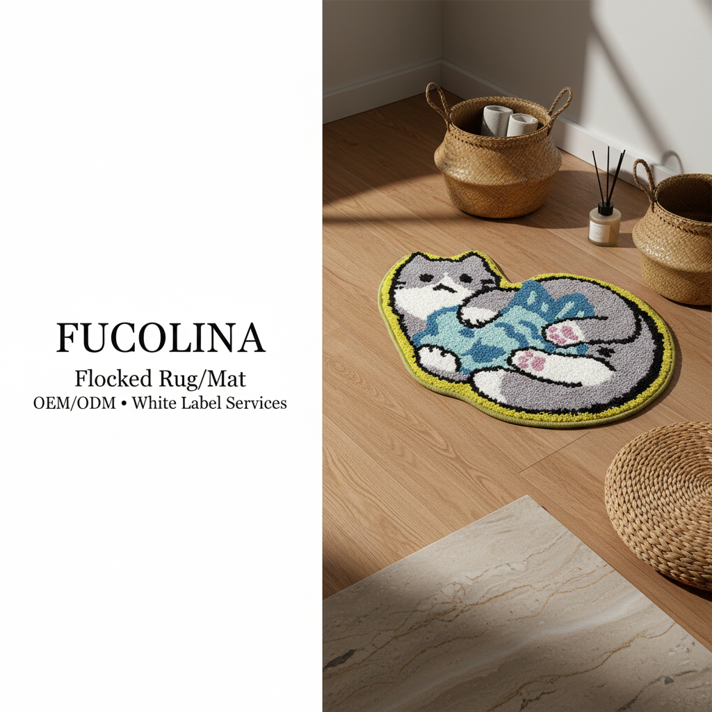 Luxury Interior Scene with Cat Rug