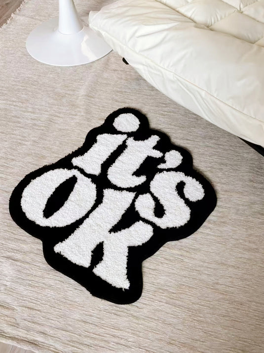"It's OK" Lettering Carpet - Fucolina