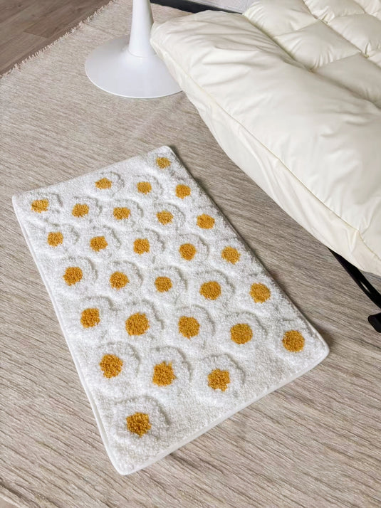 White Daisy - Patterned Rug - Fucolina