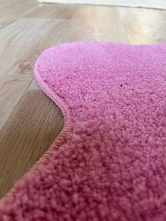 Pink Flower - Shaped Carpet - Fucolina
